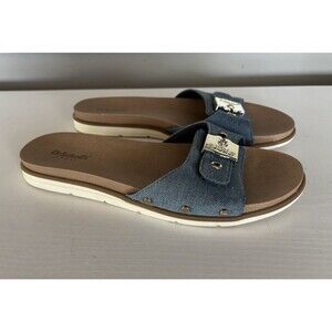 Dr. Scholls Women's Nice Iconic Slide Sandal Blue Size 8.5
